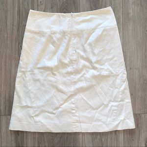Banana Republic Linen Cream Skirt